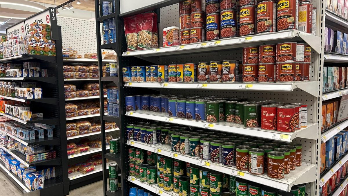 A view of canned food for sale at Target, in Manhattan, New York City, New York, U.S., June 15, 2025. REUTERS/Jessica DiNapoli