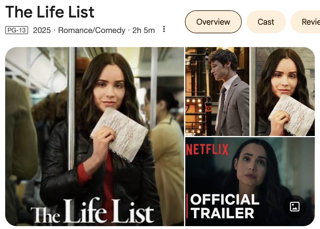 The Life List: 3/5 Star Review